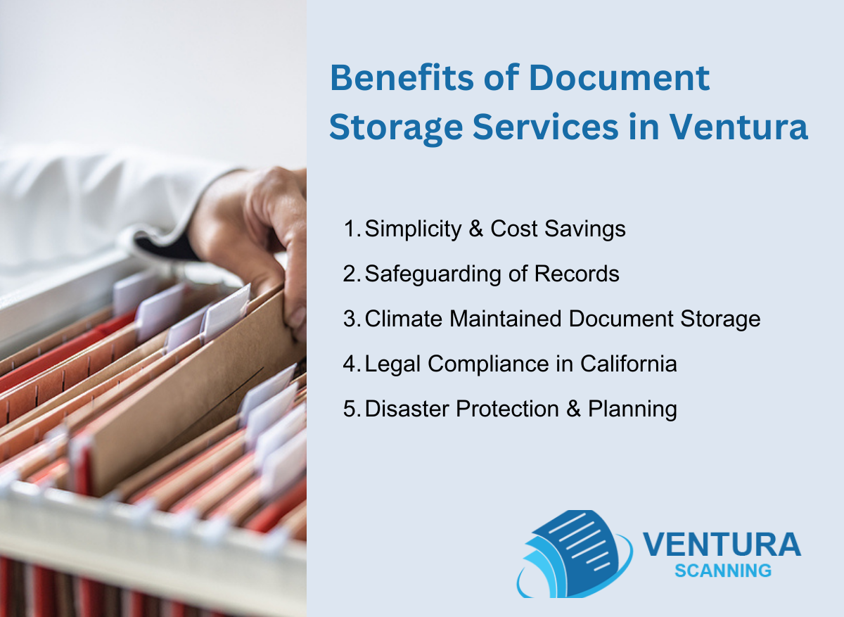 Benefits of Document Storage Services in Ventura